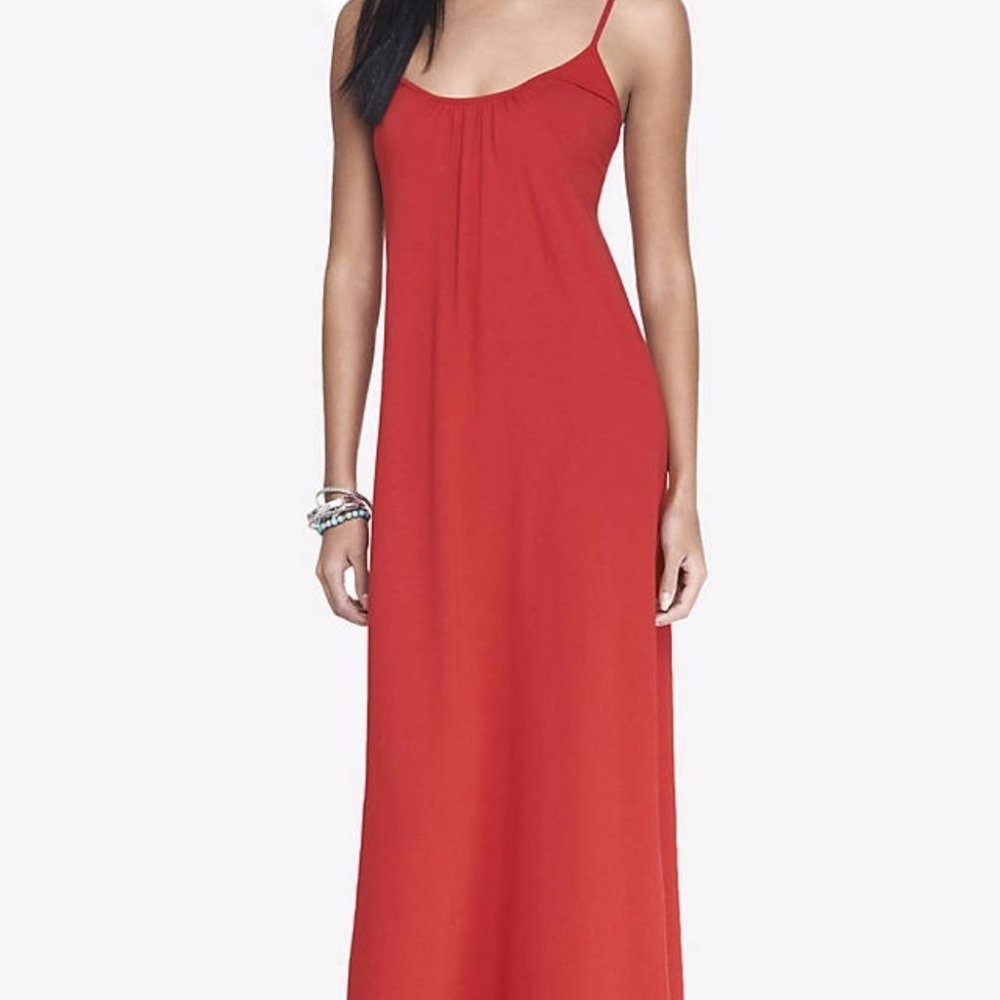 New Express long Maxi High Low Red‎ Dress 0